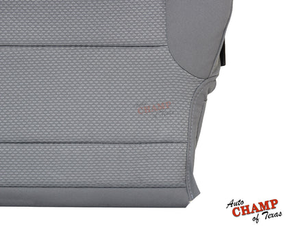 2014 2019 gmc driver seat cover cloth closeup ash gray