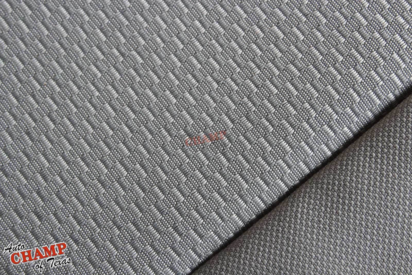 2014 2019 gmc driver seat cloth texture ash gray closeup