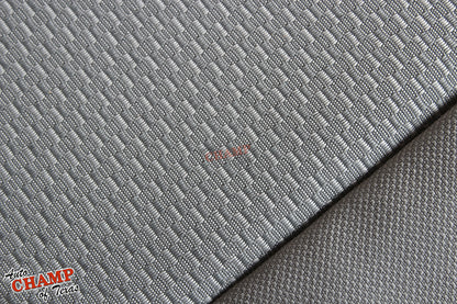 2014 2019 gmc driver seat cloth texture ash gray closeup