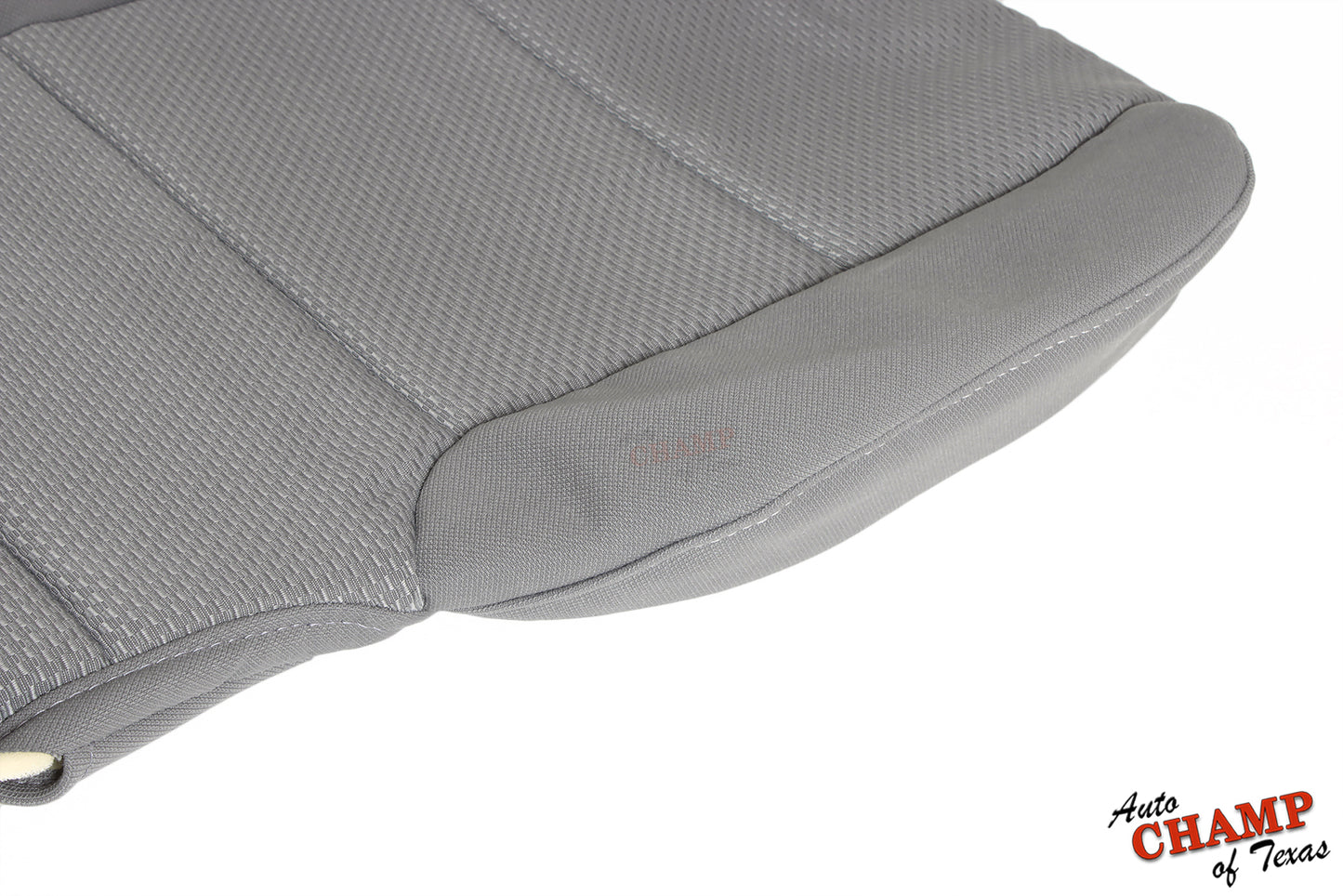 2014 2019 gmc driver seat bottom closeup ash gray cloth