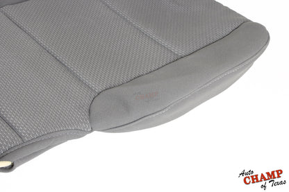 2014 2019 gmc driver seat bottom closeup ash gray cloth