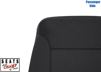 2015 2019 gmc sierra passenger lean back seat cover jet black cloth