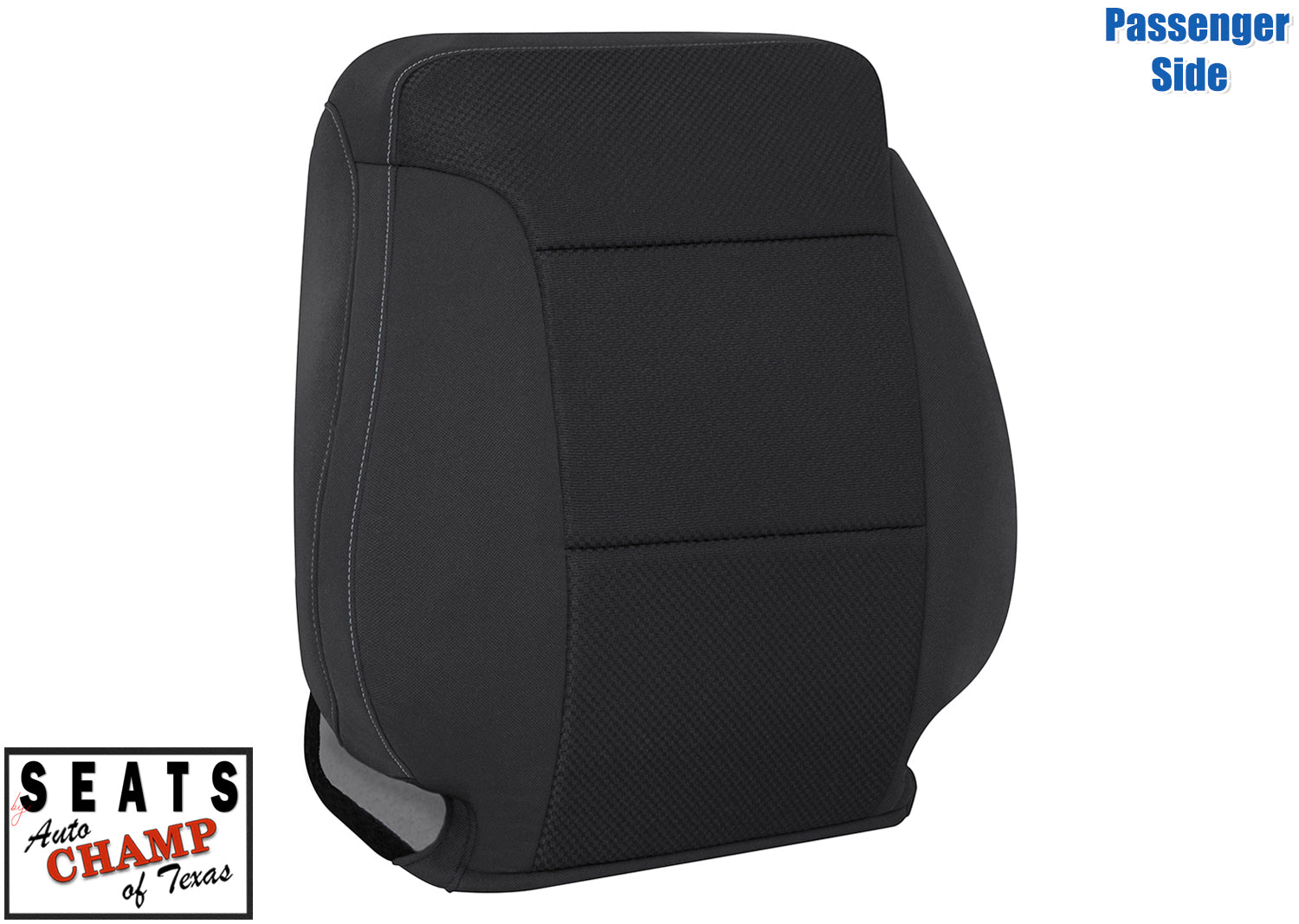2015 2019 gmc sierra passenger lean back seat cover jet black