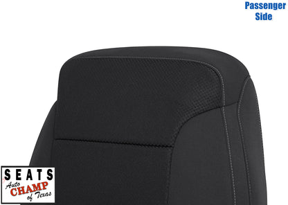 gmc sierra passenger seat cover jet black 2015 2019