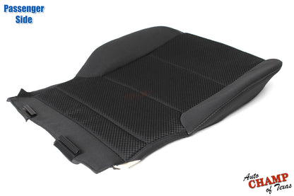 2014 2019 gmc sierra passenger seat cover black cloth flat layout
