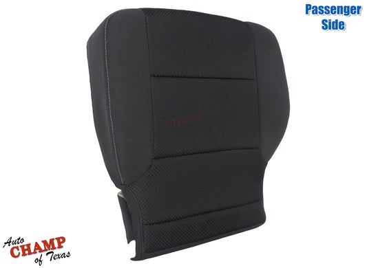 2014 2019 gmc sierra passenger seat cover black cloth side view