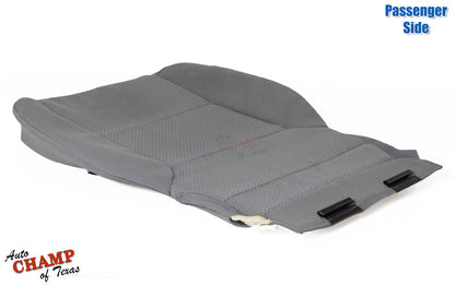 2014 2019 gmc passenger seat cover ash gray cloth bottom flat angle