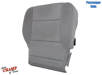2014 2019 gmc passenger side seat cover ash gray cloth angled view