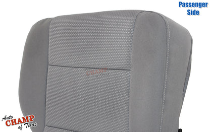 2014 2019 gmc passenger seat cover backrest ash gray angled view