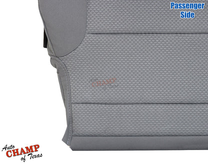 2014 2019 gmc passenger seat cover cloth ash gray close up auto champ of texas