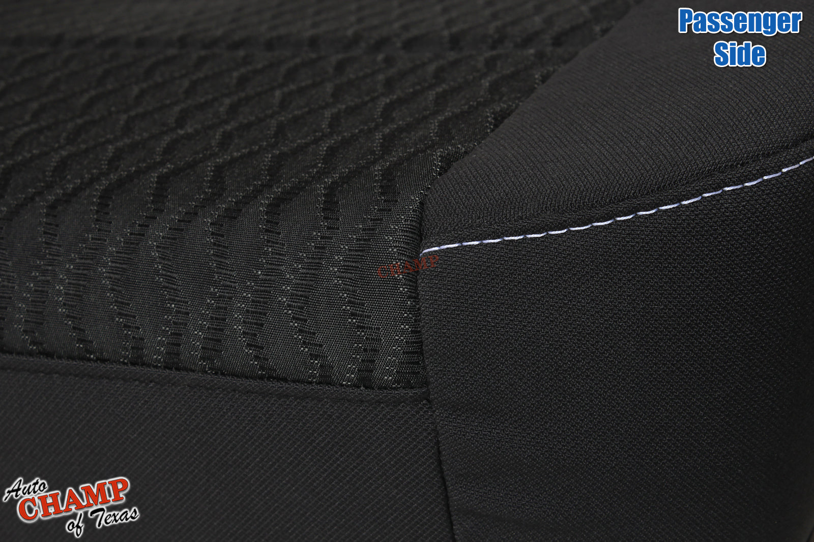 black fabric seat closeup chevy suburban 2016 ls driver