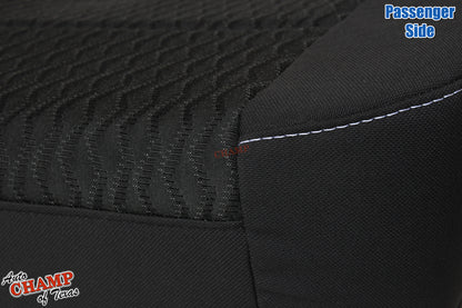 black fabric seat closeup chevy suburban 2016 ls driver