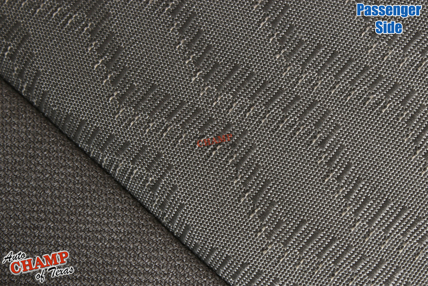 2015 2016 2017 2018 2019 gmc suv passenger seat cover dune tan cloth closeup