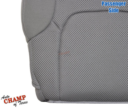 nissan frontier crew cab cloth gray bottom seat cover