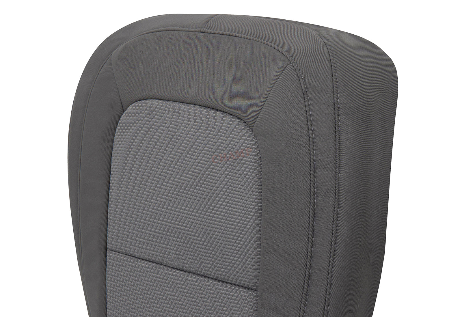 2015 2022 chevy colorado driver gray cloth seat cover right side corner detail