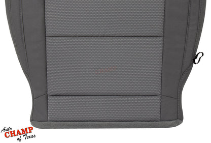 2015 2022 chevy colorado driver gray cloth seat cover center bottom close angle