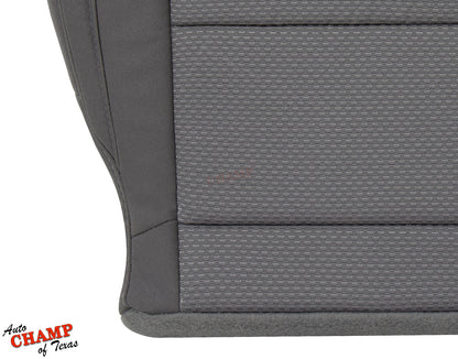 2015 2022 chevy colorado driver seat cover gray cloth bottom left close view