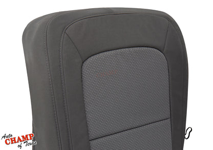 2015 2022 chevy colorado driver gray cloth bottom seat cover left close angle
