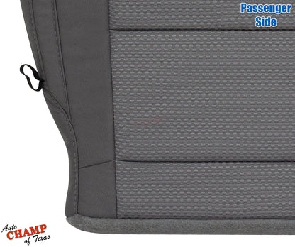 2015 2022 chevy colorado passenger seat cover texture gray cloth closeup