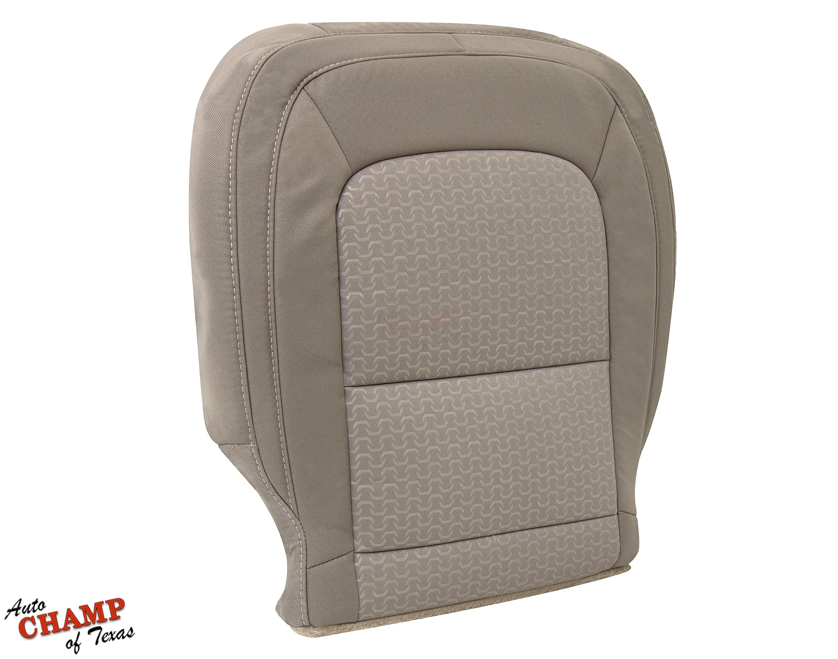 gmc canyon seat cover back view dune tan cloth