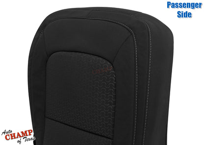 gmc canyon backrest seat cover black cloth passenger side