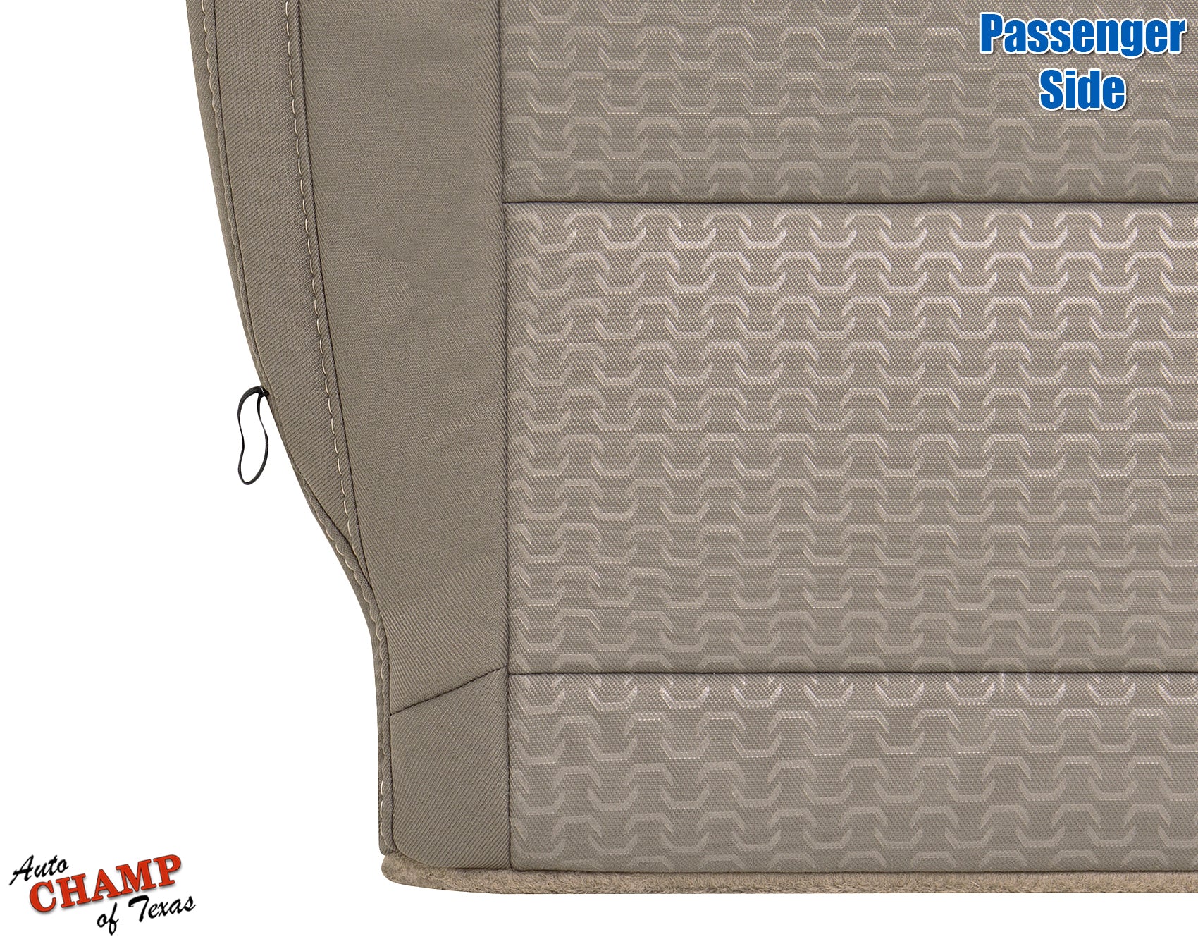 2015 2021 gmc canyon passenger seat cover dune tan cloth lower view