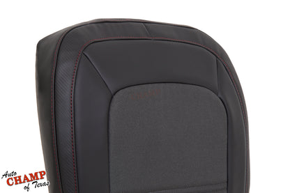 gmc canyon seat backrest leather black gray