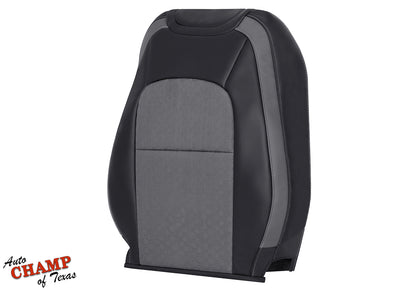 oem style driver side lean back seat cover colorado black dark gray cloth