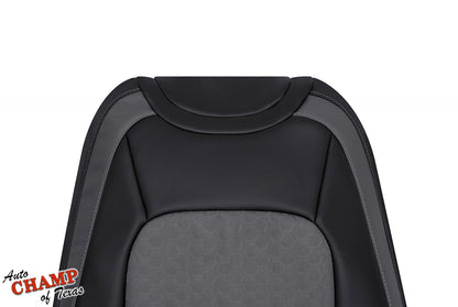 factory match driver lean back seat cover chevy colorado black dark gray cloth