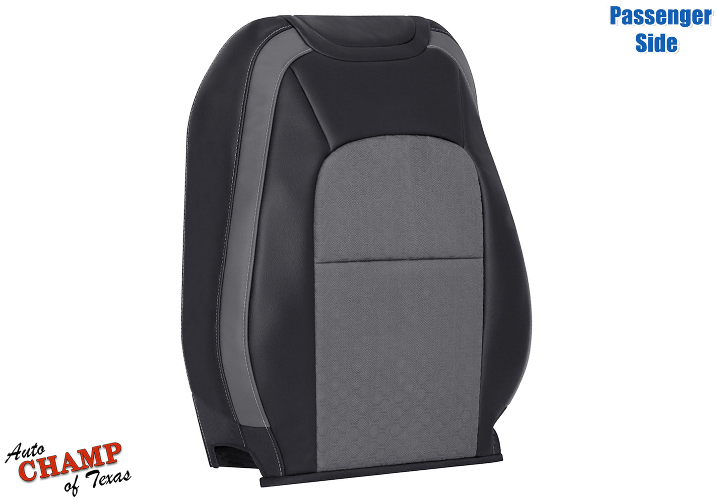 replacement passenger lean back seat cover chevy colorado lt ls zr2 black gray