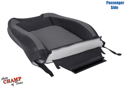 oem style passenger side lean back seat cover colorado black dark gray cloth