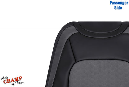 factory original style chevy colorado passenger lean back seat cover black and dark gray