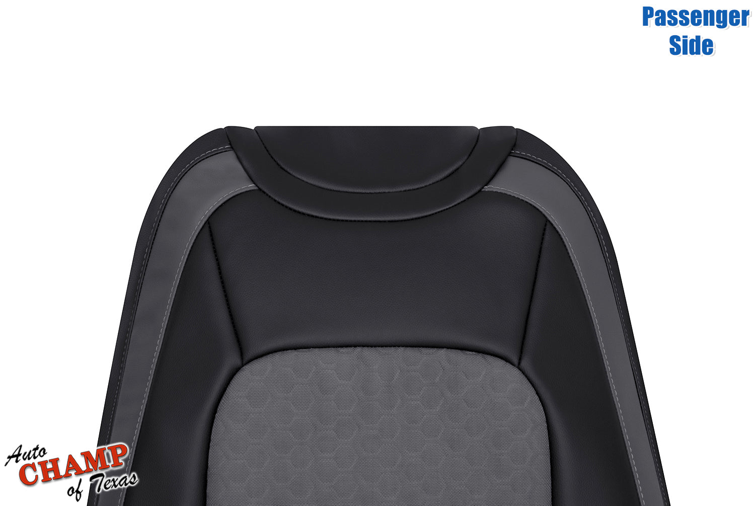 factory match passenger lean back seat cover chevy colorado black dark gray cloth