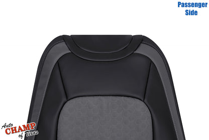 factory match passenger lean back seat cover chevy colorado black dark gray cloth