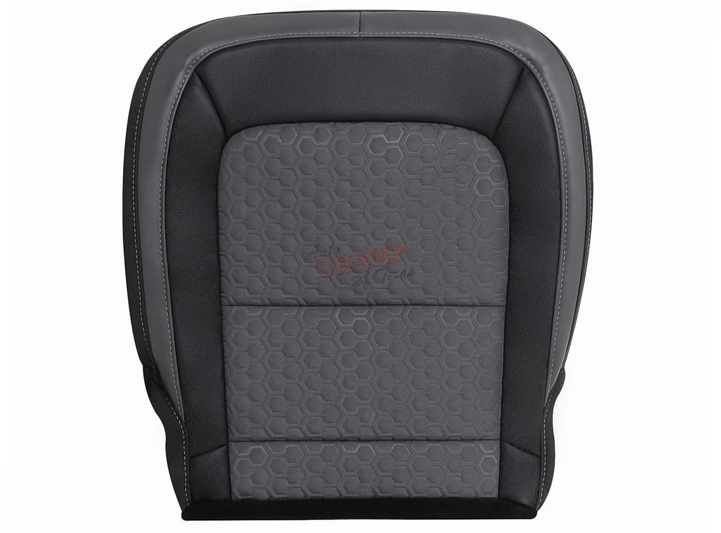 chevy colorado passenger side bottom seat cover black and gray cloth leather replacement