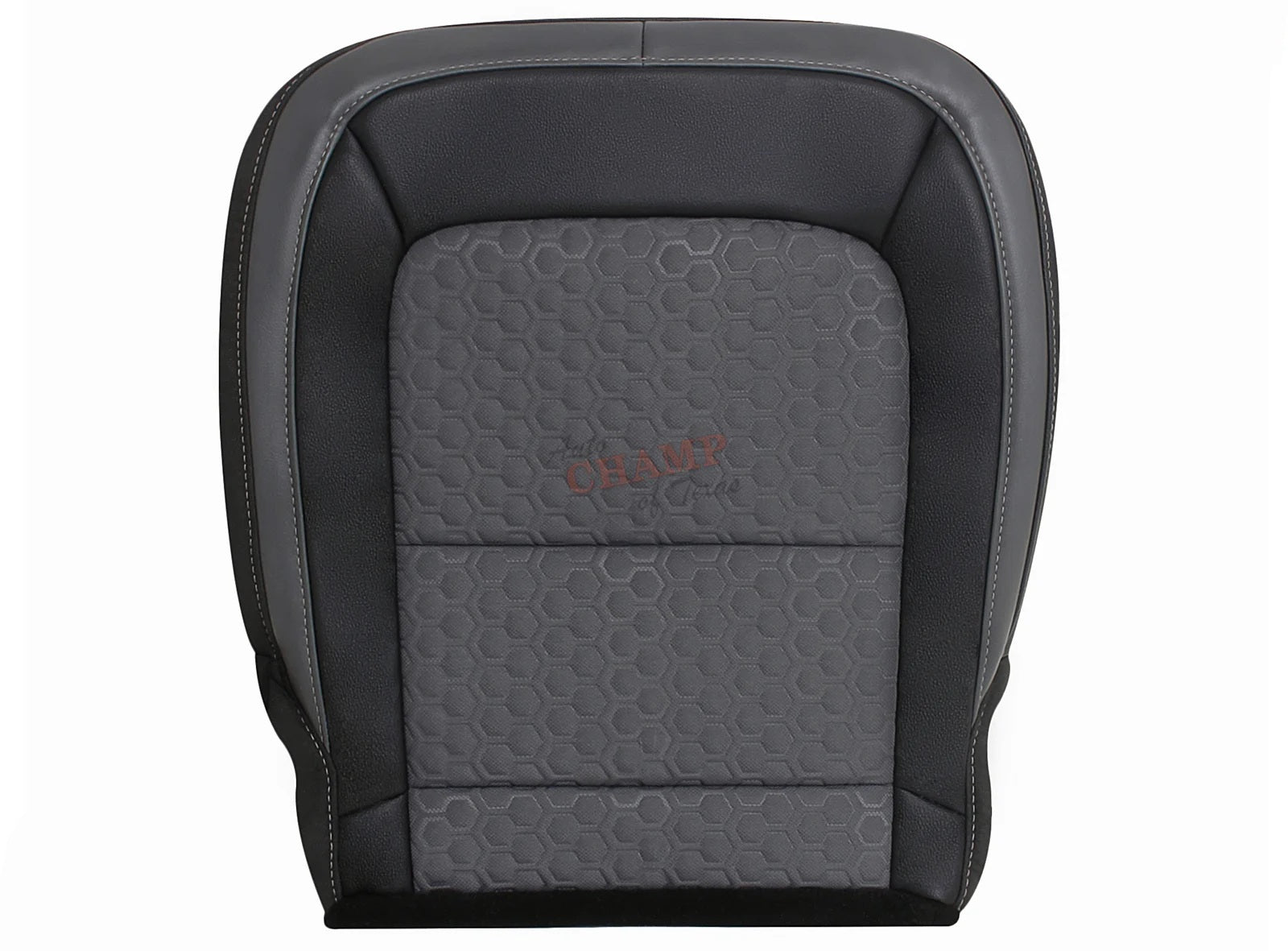 chevy colorado passenger side bottom seat cover black and gray cloth leather replacement