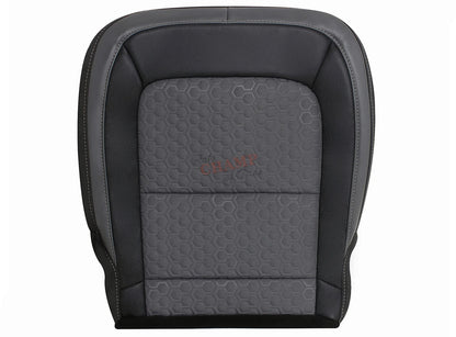 chevy colorado passenger side bottom seat cover black and gray cloth leather replacement