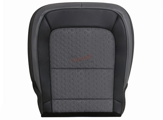 chevy colorado passenger side bottom seat cover black and gray cloth leather replacement