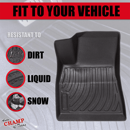 2016-2021 Tesla Model 3 – Front &#038; Rear All Season Mats – Waterproof-1
