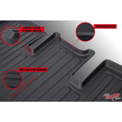 2016-2021 Tesla Model 3 – Front &#038; Rear All Season Mats – Waterproof-3