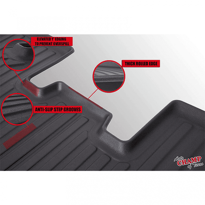 2016-2021 Tesla Model X 5 Seater – Front &#038; Rear All Season Mats – Waterproof-5