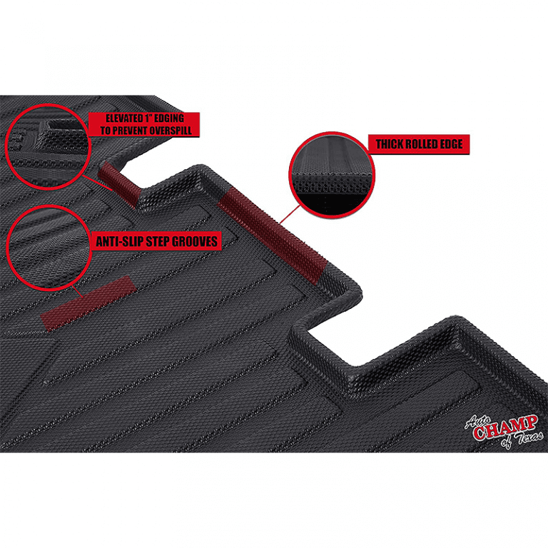 2016-2021 Tesla Model X 6 Seater – Front &#038; Rear All Season Mats – Waterproof-3