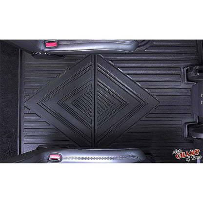 tesla x 6 seater full black interior mats