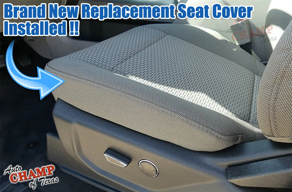gray cloth oem bottom seat cover 2017 2022 ford f-250