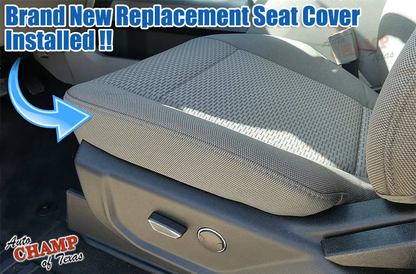 gray cloth oem bottom seat cover 2017 2022 ford f-250
