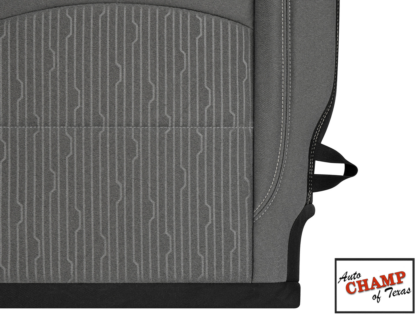 dodge ram passenger seat bottom close up diesel gray cloth auto champ of texas