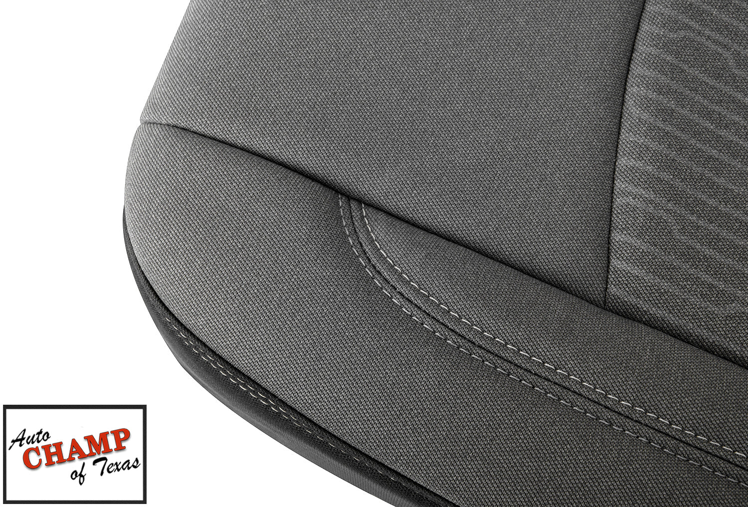 dodge ram driver seat cover close up diesel gray cloth auto champ of texas
