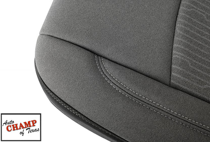 dodge ram driver seat cover close up diesel gray cloth auto champ of texas