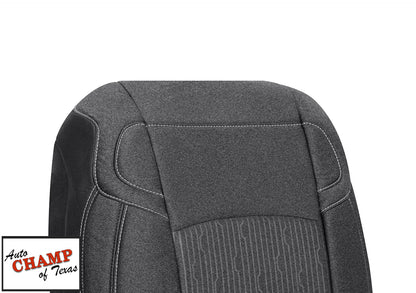 passenger side seat back cloth cover dark gray ram 2500 2019 2024