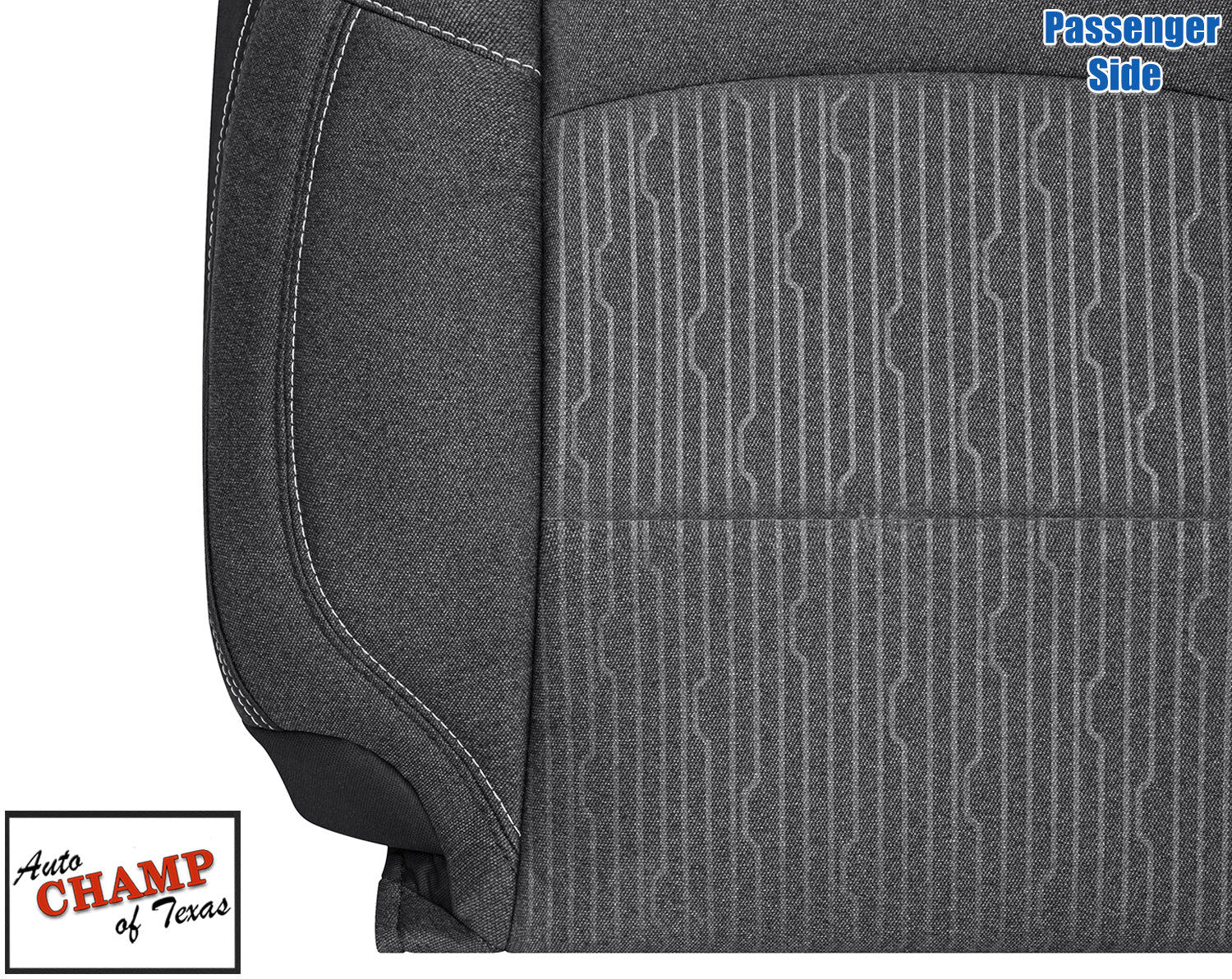 dodge ram 2500 gray seat back cover cloth passenger 2019 2024